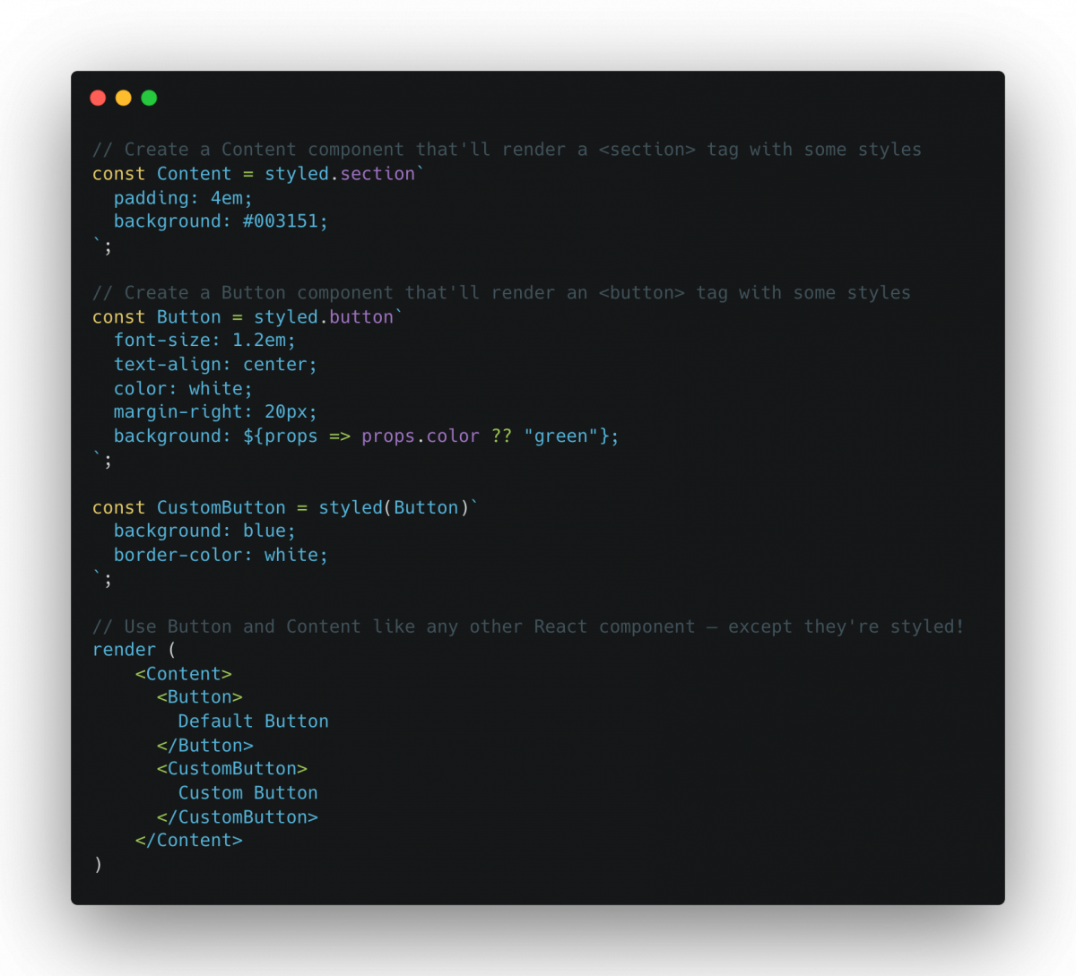 Enhance CSS for styling React components using Styled-Component ...